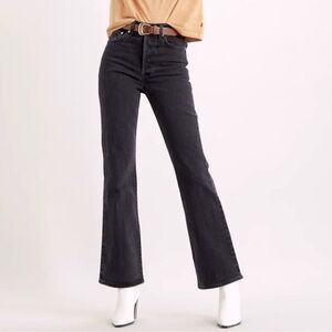 Levi’s 725 High Rise Bootcut jeans, black, size 30 x 32